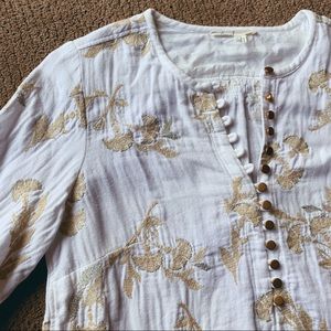 Anthropologie Floreat ‘Atley’ Embroidered Top